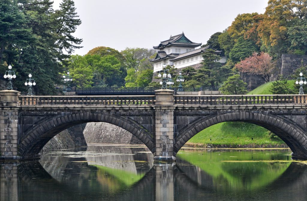 Tokyo Imperial Palace and Nijubashi bridge, Japan